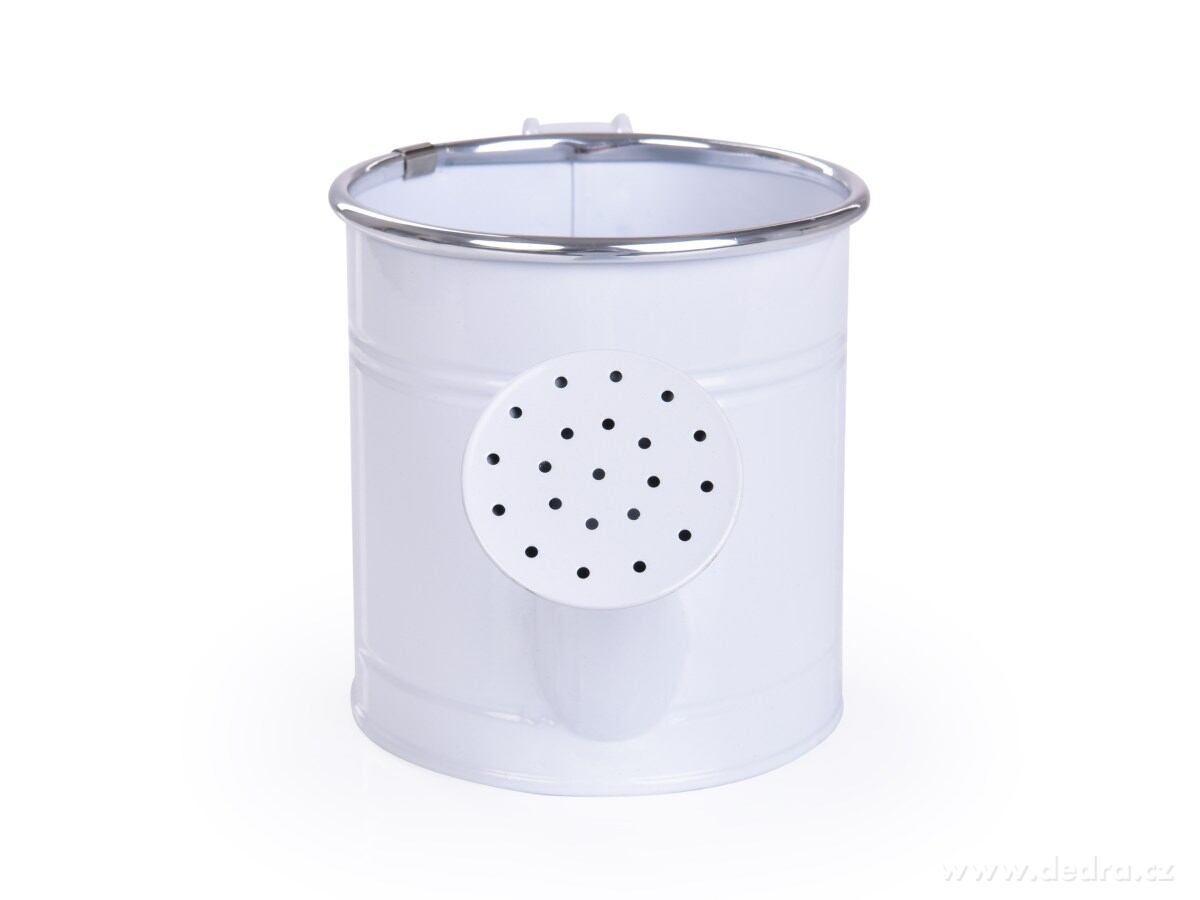 22 cm Dekorativní kovová konvička, bílá – náhled 4 | Grand Móda