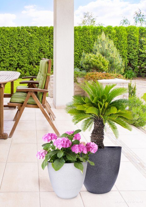 32 cm VELKÝ OBAL NA KVĚTINÁČ v designu granitu – náhled 4 | Grand Móda