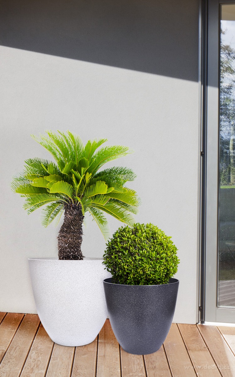 41 cm VELKÝ OBAL NA KVĚTINÁČ v designu granitu – náhled 5 | Grand Móda