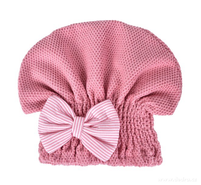 TURBAN/ČEPICE s mašlí na mokré vlasy