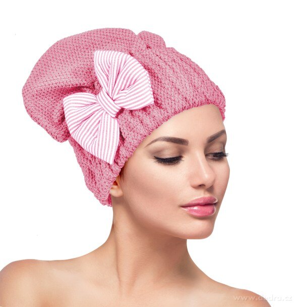 TURBAN/ČEPICE s mašlí na mokré vlasy – náhled 3 | Grand Móda