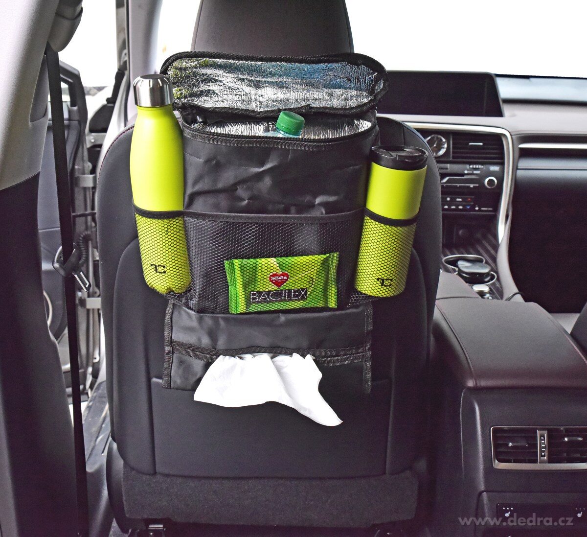 Organizér do auta s termo kapsou na zip, na přední sedadlo – náhled 3 | Grand Móda