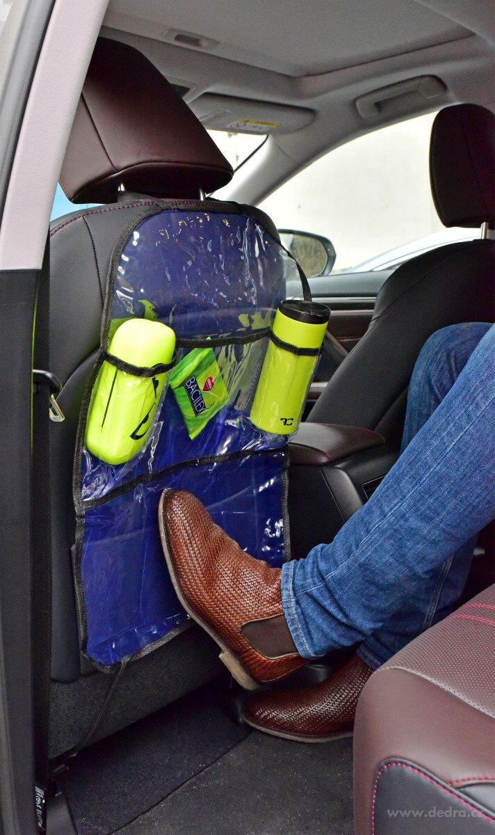 DRIVE, transparentní omyvatelný kapsář do auta, na přední sedadlo, 3 kapsy – náhled 2 | Grand Móda