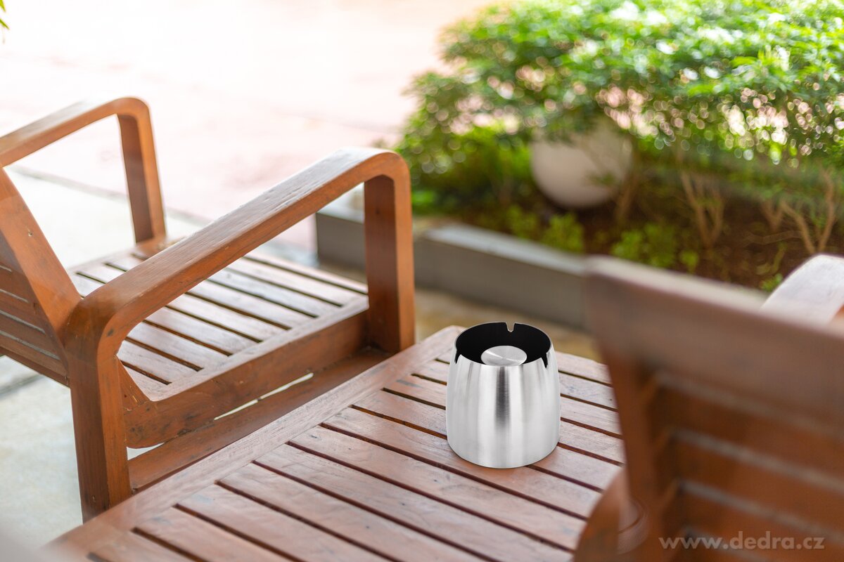 Vysoký nerezový popelník – náhled 3 | Grand Móda