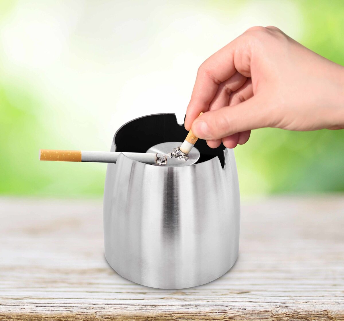 Vysoký nerezový popelník – náhled 5 | Grand Móda