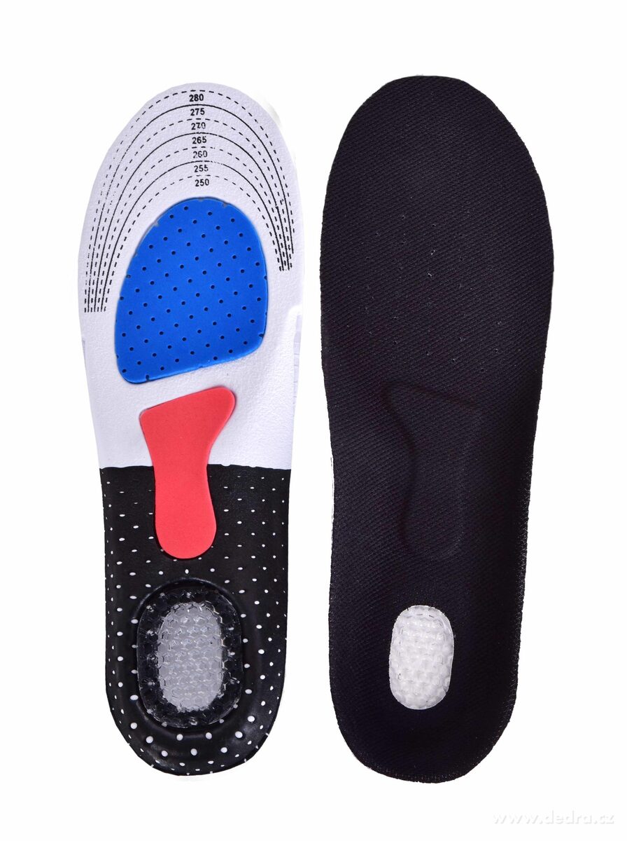 ANATOMIXX, vložky do bot s gelovou patou, 2 ks, ergonomické, pro pohodlný došlap