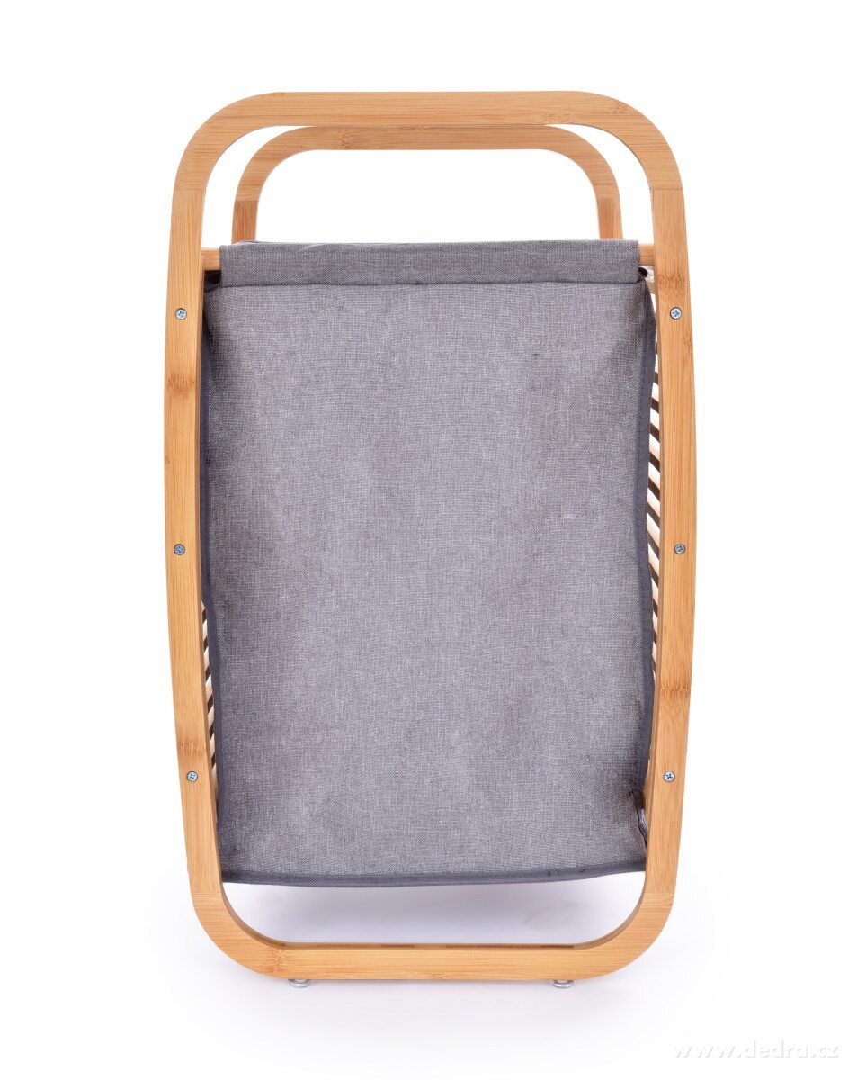 GoEco®, Bambusový koš na prádlo s vyjímatelným a pratelným látkovým vakem, 61 cm – náhled 4 | Grand Móda