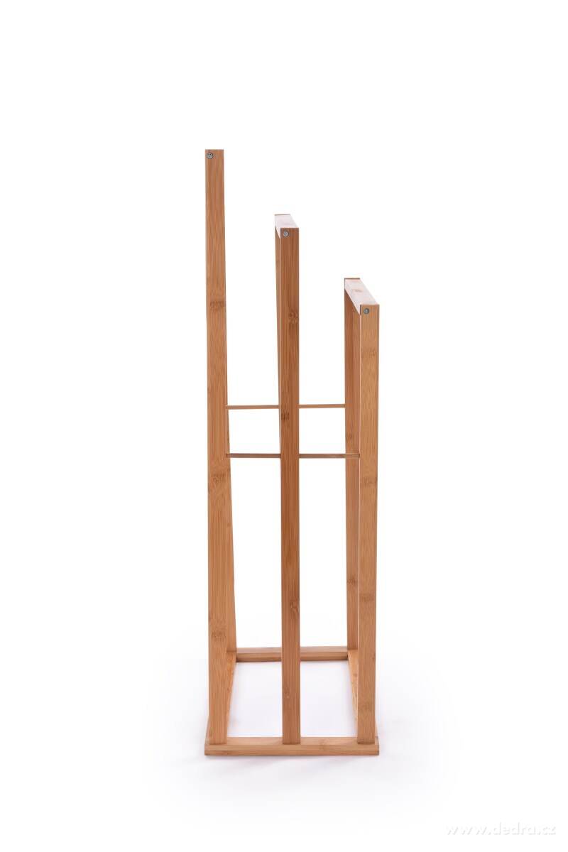 GoEco®, bambusový němý sluha – stojan na ručníky a oblečení, 3 ramena, výška 82 cm – náhled 2 | Grand Móda