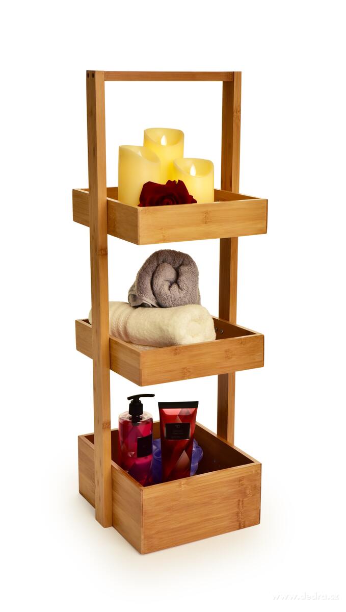 GoEco®, Přenosný regál se 3 hlubokými poličkami, 81 cm – náhled 5 | Grand Móda