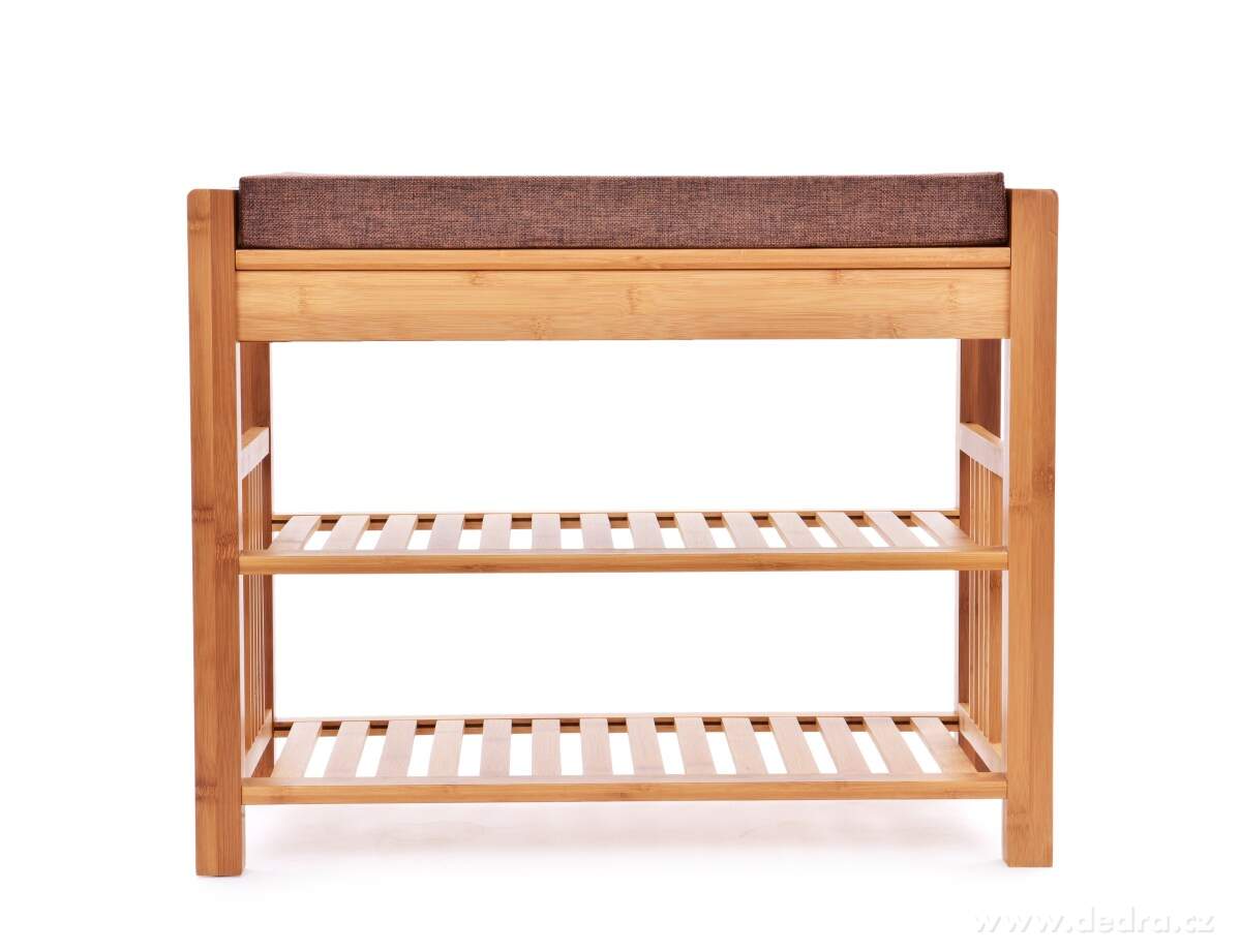 BAMBUSOVÝ BOTNÍK/LAVICE s polstrovaným sedákem GoEco® – náhled 4 | Grand Móda