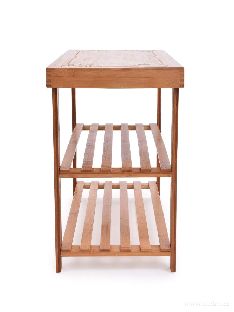 BAMBUSOVÝ BOTNÍK/LAVICE se 2 policemi GoEco® ornament – náhled 4 | Grand Móda