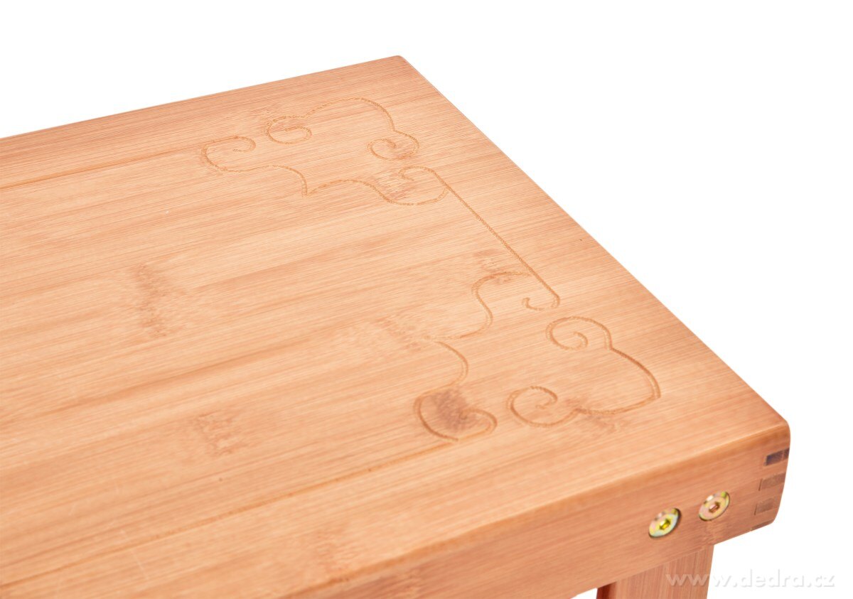 BAMBUSOVÝ BOTNÍK/LAVICE se 2 policemi GoEco® ornament – náhled 6 | Grand Móda