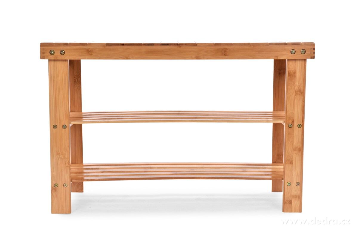 BAMBUSOVÝ BOTNÍK/LAVICE se 2 policemi GoEco® – náhled 4 | Grand Móda