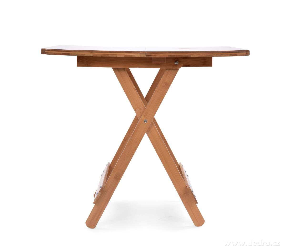 GoEco®, Skládací bambusový stolek s rukojetí pro snadné přenášení, výška 54 cm – náhled 5 | Grand Móda