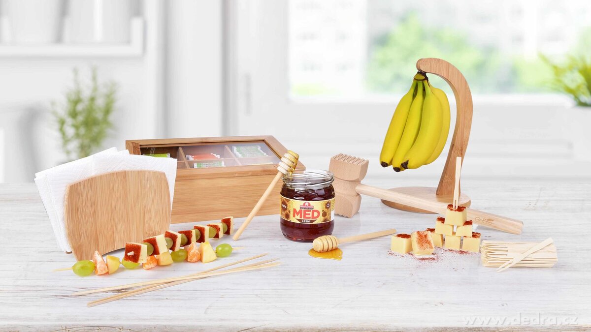 2 ks medolžička na med z bukového dřeva GoEco® – náhled 5 | Grand Móda