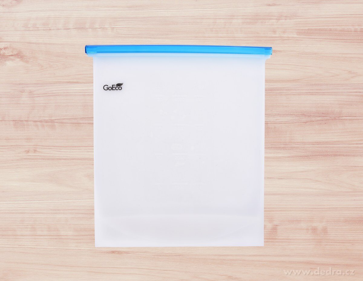 SILISÁČEK GoEco®, 4 L, silikonový sáček na potraviny s těsnicím klipem – náhled 5 | Grand Móda