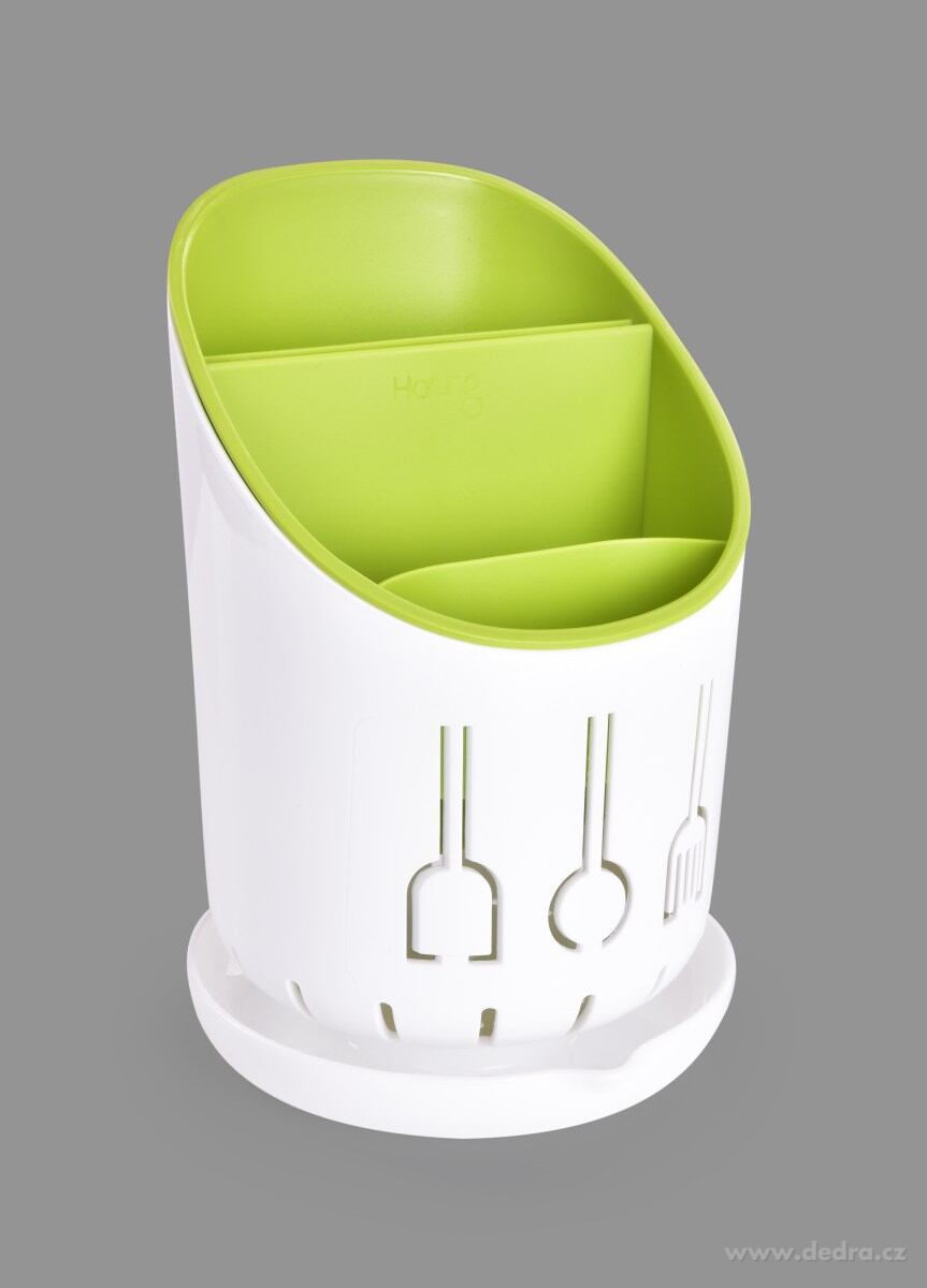 DRENAGE, stojan & odkapávač na kuchyňské náčiní a příbory, ⌀12 × v 18, 5 cm