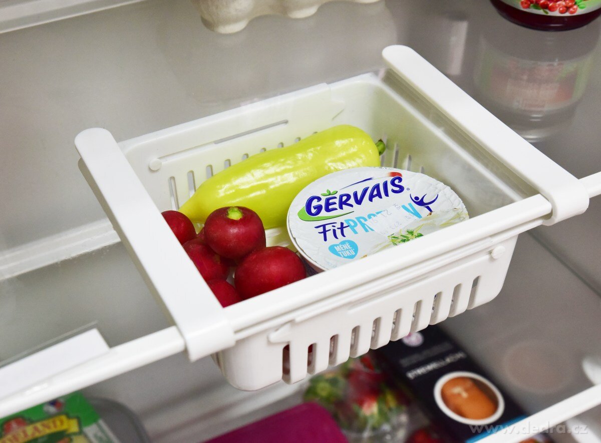 FRIGO, nastavitelný závěsný košík do lednice, šířka 20–28 cm – náhled 3 | Grand Móda