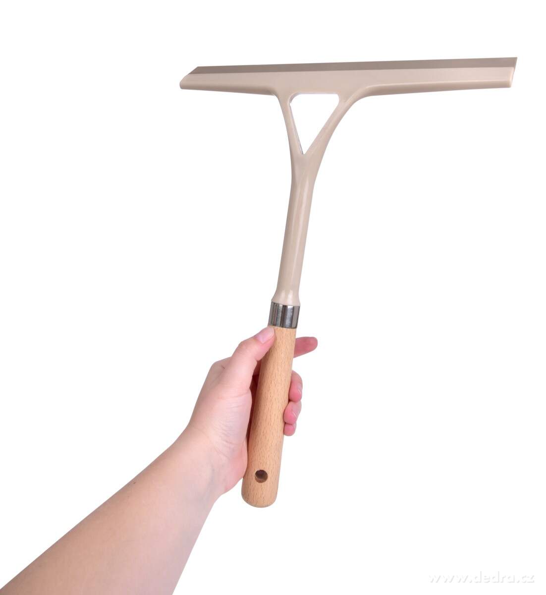 34 cm extra široká stěrka na okna, skla a zrcadla s rukojetí z bukového dřeva NATURAL LOOK – náhled 6 | Grand Móda