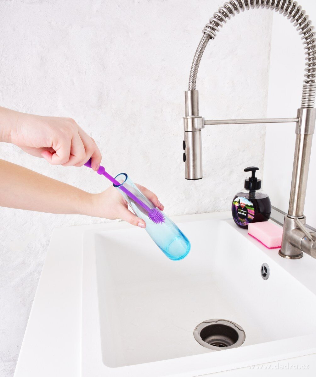 "DOŽIVOTNÍ" KARTÁČ silikonový čisticí kartáč na lahve – náhled 3 | Grand Móda