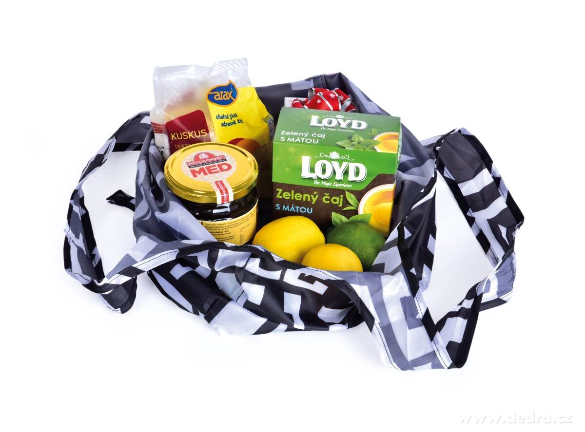 Nákupní skládací taška k opakovanému použití, CITYBAG MONOGRAM – náhled 4 | Grand Móda