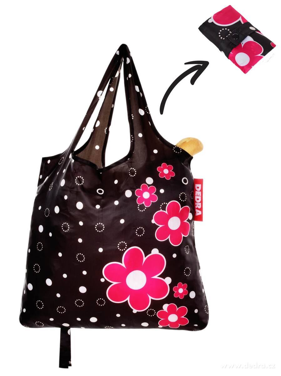 Nákupní skládací textilní taška, DAISY FLOWERS CITYBAG | Pomůcky prodejce ÔŁĄ´ŞĆ | Grand Móda