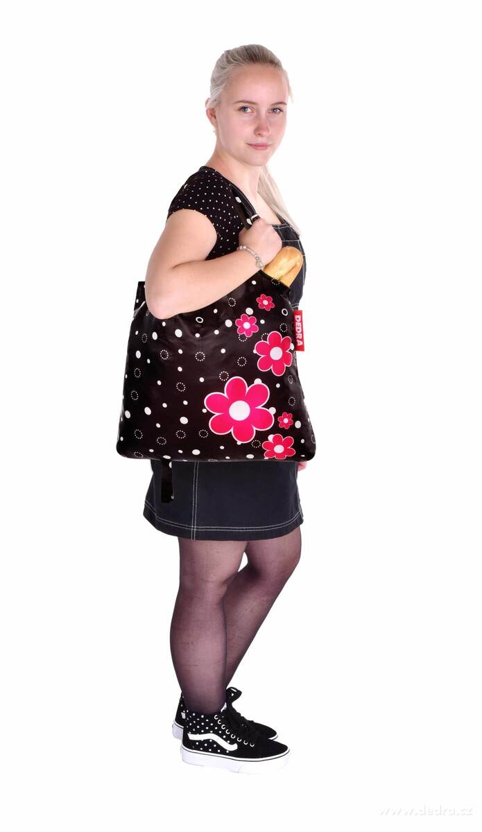 Nákupní skládací textilní taška, DAISY FLOWERS CITYBAG – náhled 5 | Grand Móda