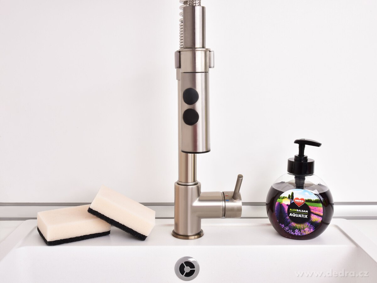 GoEco®, Kuchyňská houbička s abrazivní vrstvou, 5 ks, přírodní barva – náhled 3 | Grand Móda