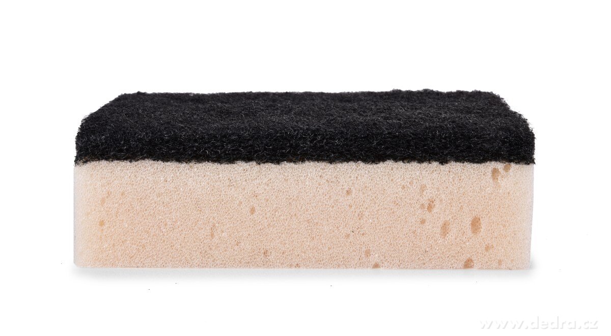 GoEco®, Kuchyňská houbička s abrazivní vrstvou, 5 ks, přírodní barva – náhled 6 | Grand Móda