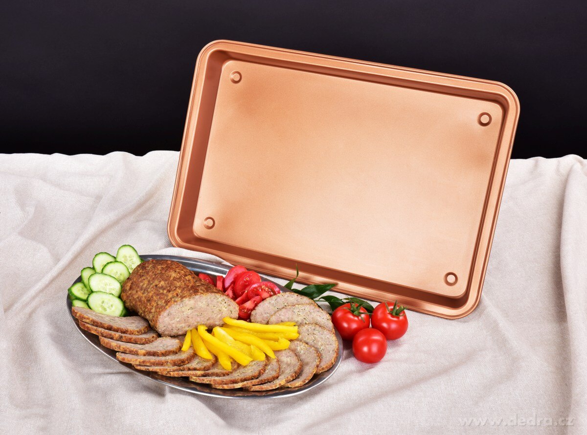 BIOPAN, Hluboký plech s nepřilnavým povrchem, objem 3900 ml, 42 cm – náhled 5 | Grand Móda