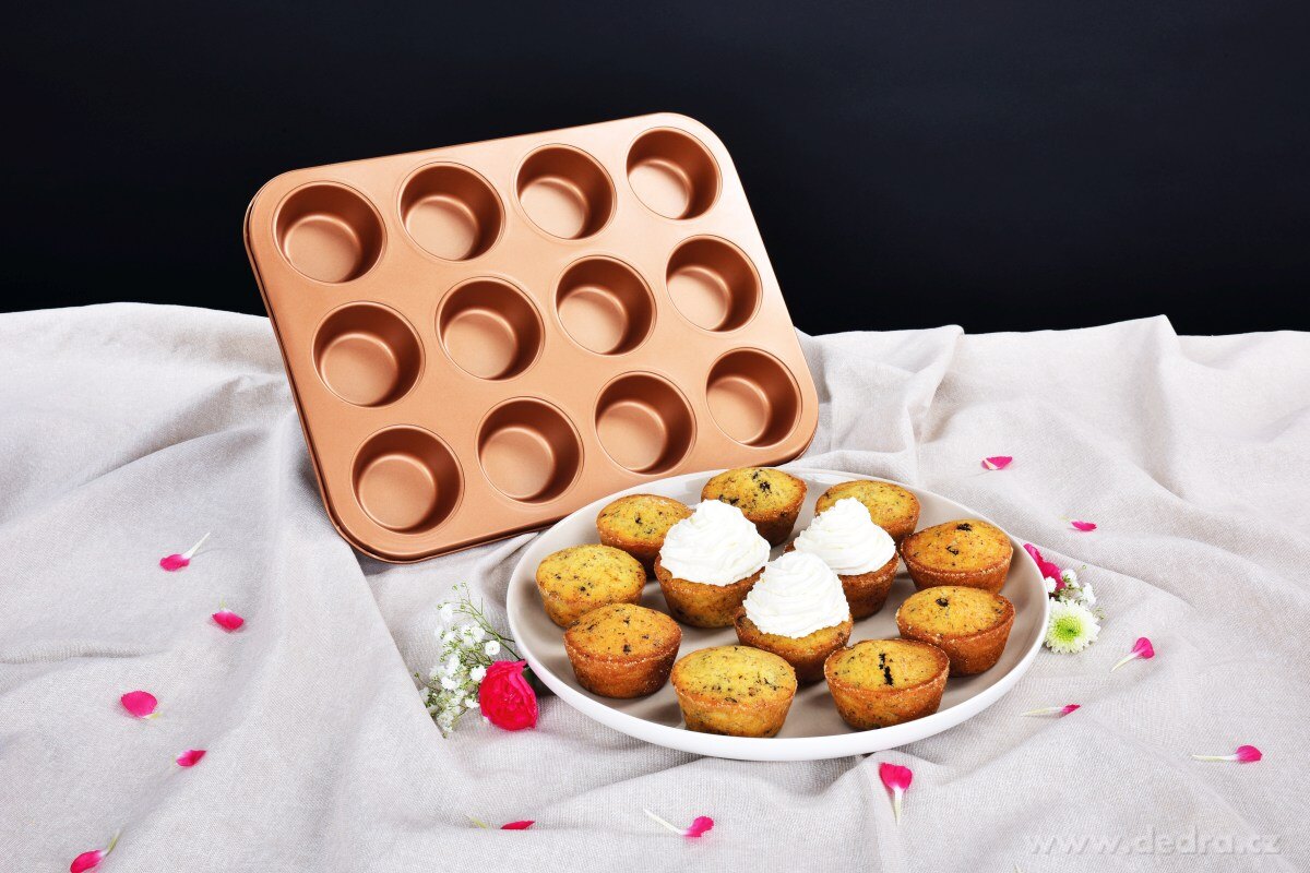 BIOPAN®, nepřilnavá forma na muffiny a cupcakes, 12 ks, 35 cm – náhled 3 | Grand Móda