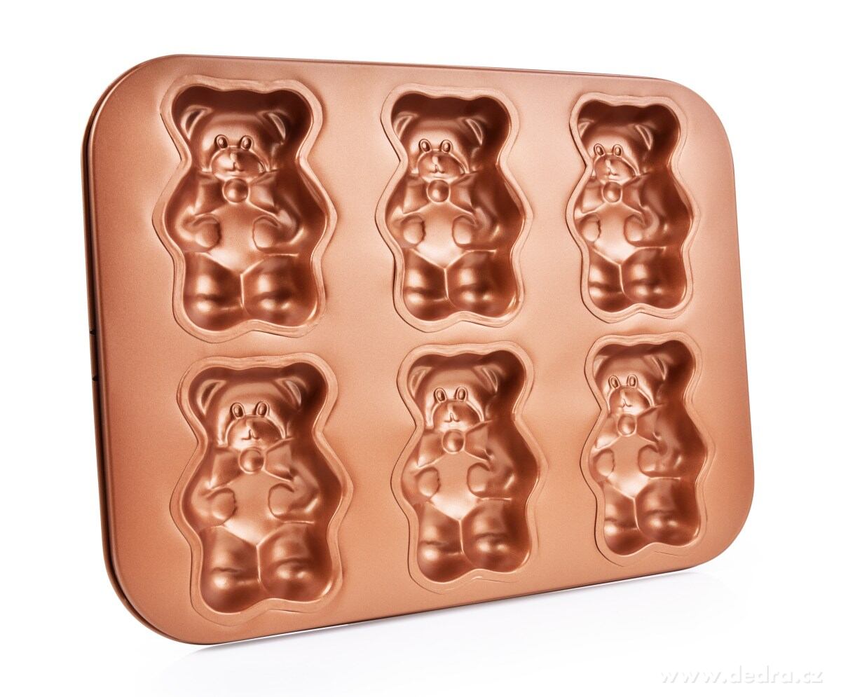 35 cm FORMA NA MEDVÍDKY 6 ks, BIOPAN® GOLD | Biopan pánve a formy | Grand Móda