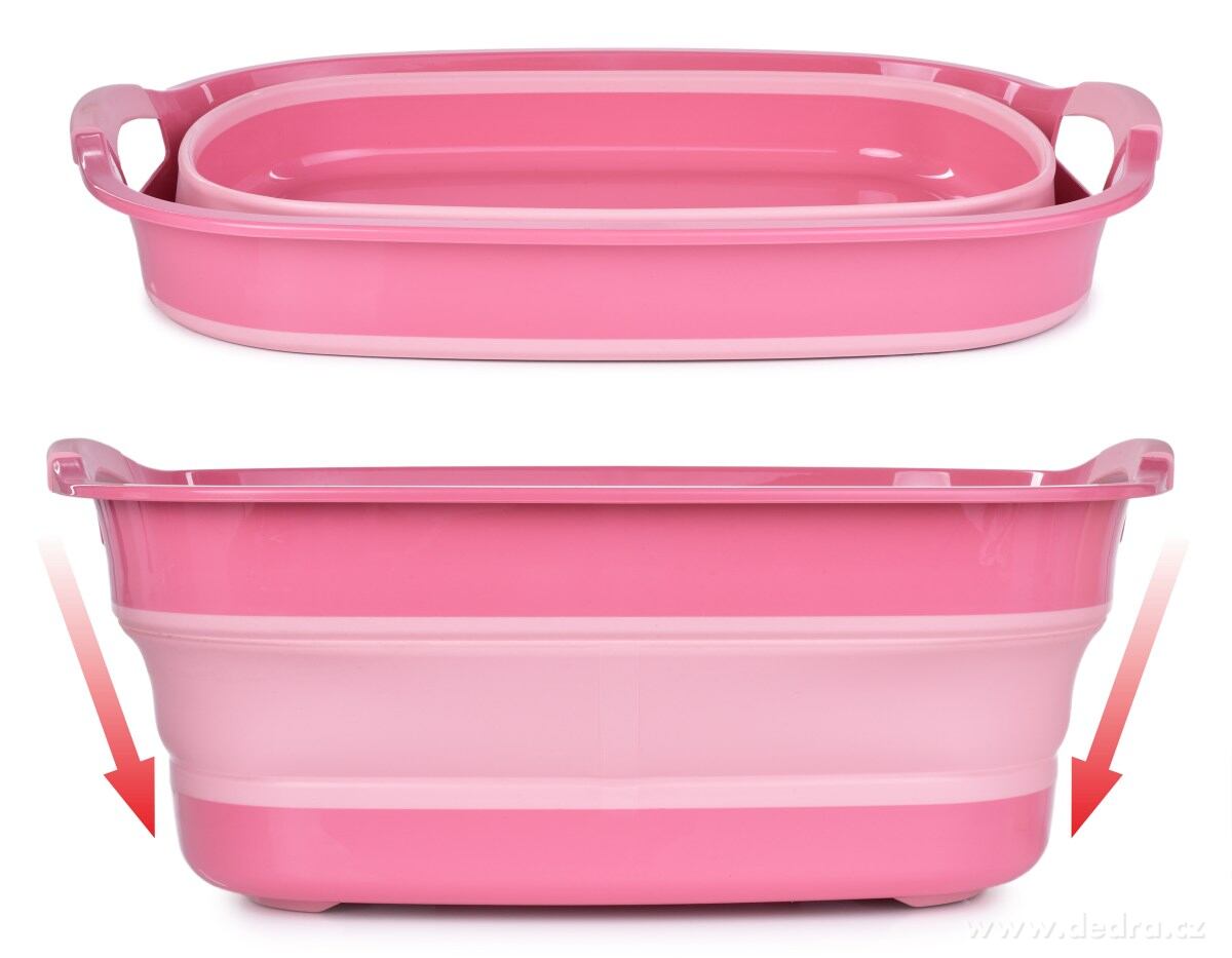 23 L skládací víceúčelová VANA/LAVOR/PŘEPRAVKA s vypouštěním | Vychytávky do koupelny | Grand Móda