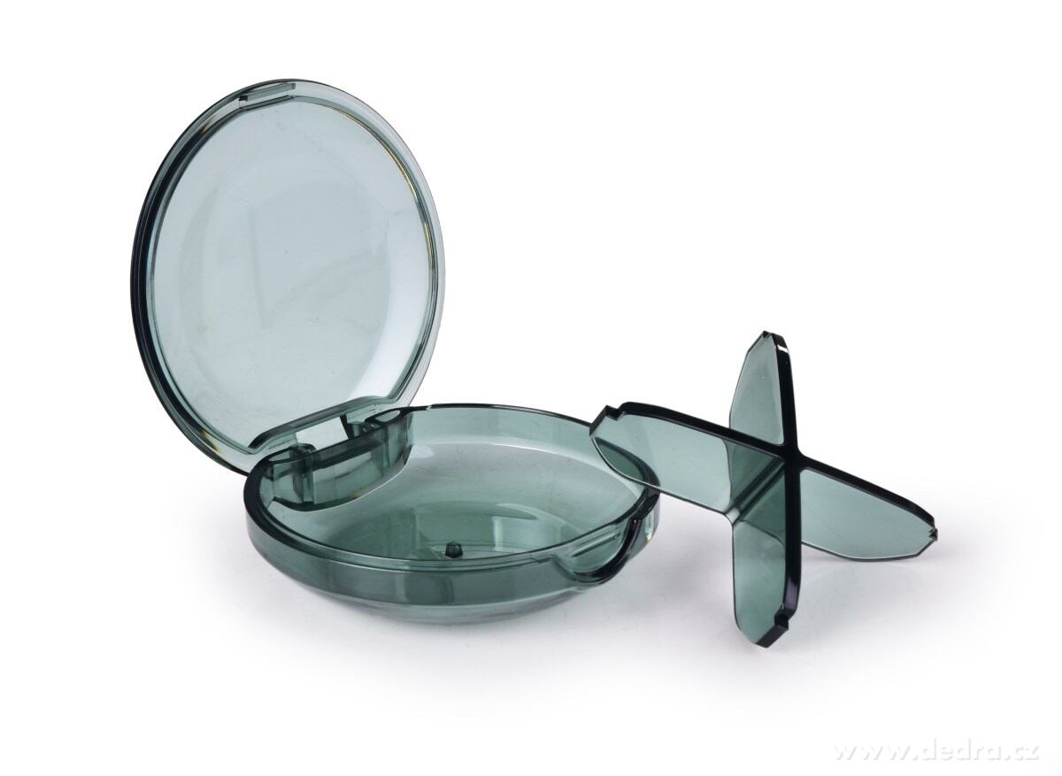 LÉKOVNÍK, průhledný zásobník na léky a vitamíny, 4 přihrádky, vyjímatelná přepážka – náhled 4 | Grand Móda