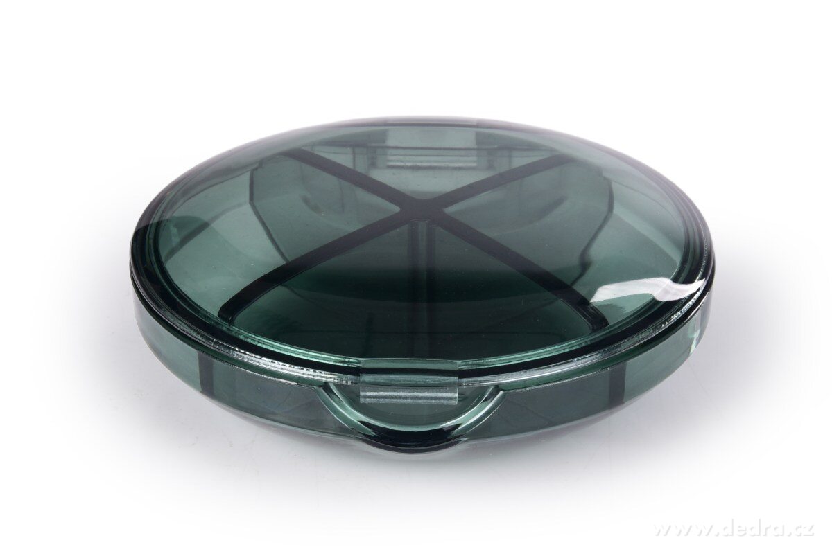 LÉKOVNÍK, průhledný zásobník na léky a vitamíny, 4 přihrádky, vyjímatelná přepážka – náhled 5 | Grand Móda