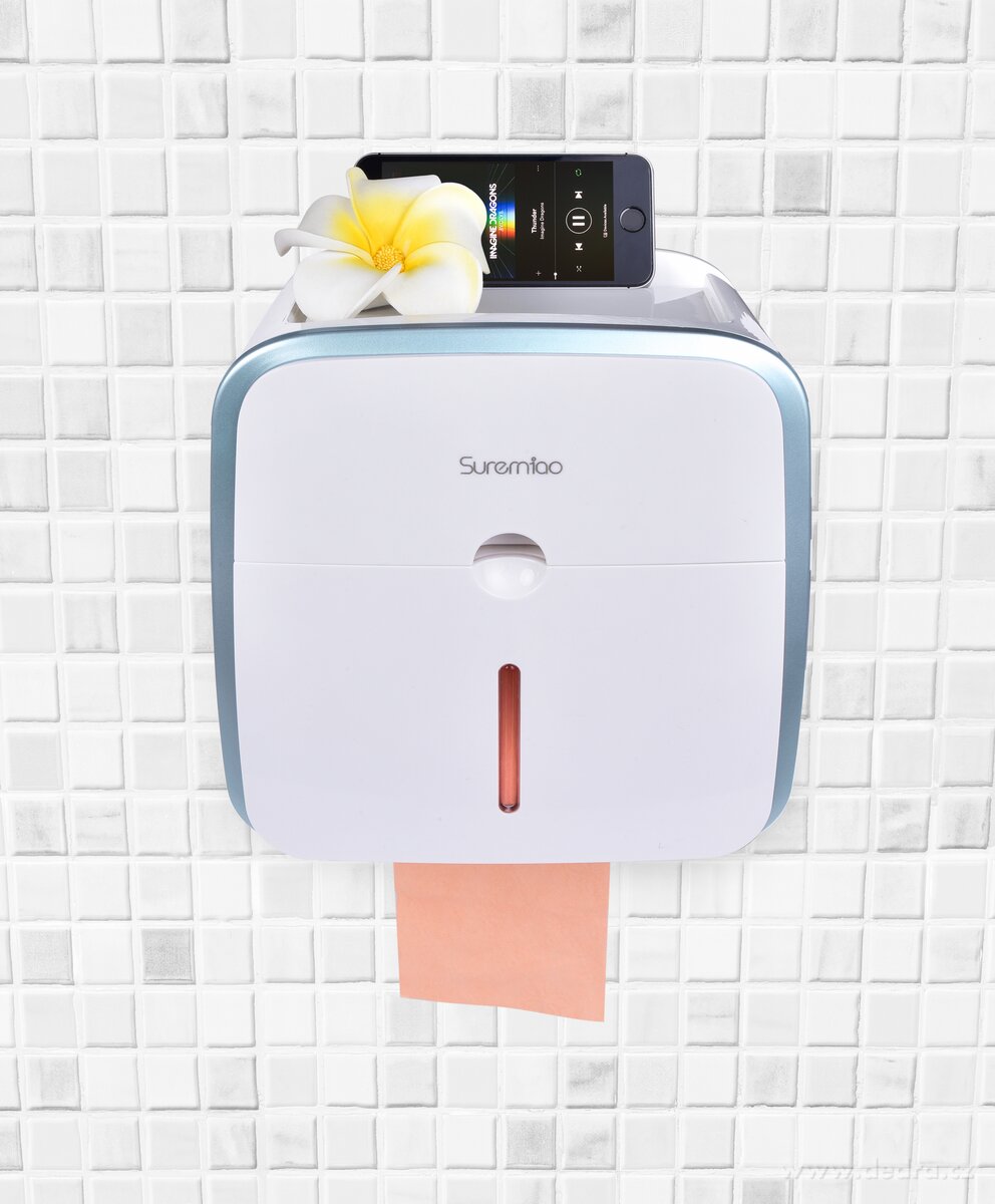 WC skříňka na toaletní papír s šuplíkem na hygienické potřeby – náhled 3 | Grand Móda