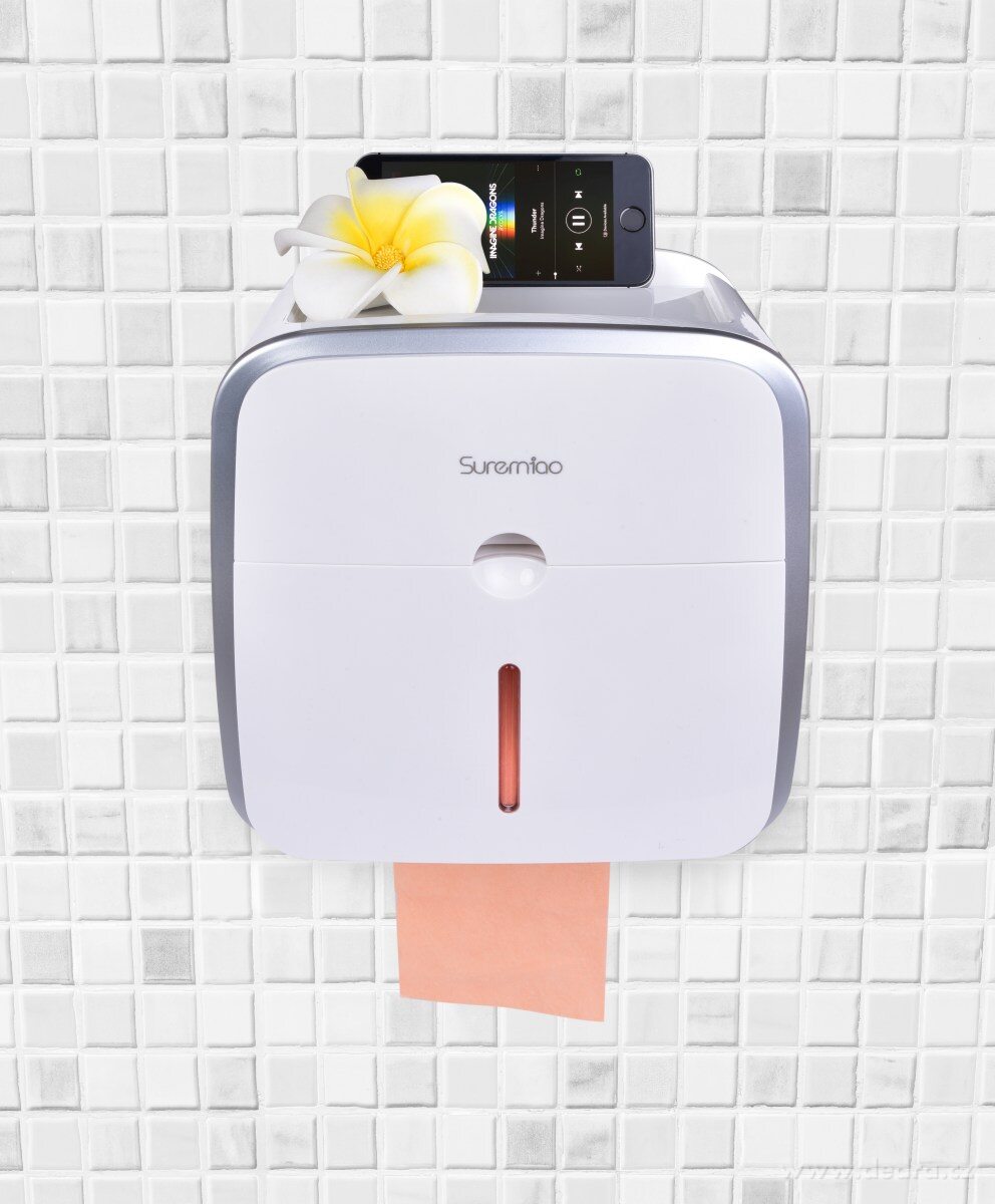 WC skříňka na toaletní papír s šuplíkem na hygienické potřeby – náhled 3 | Grand Móda