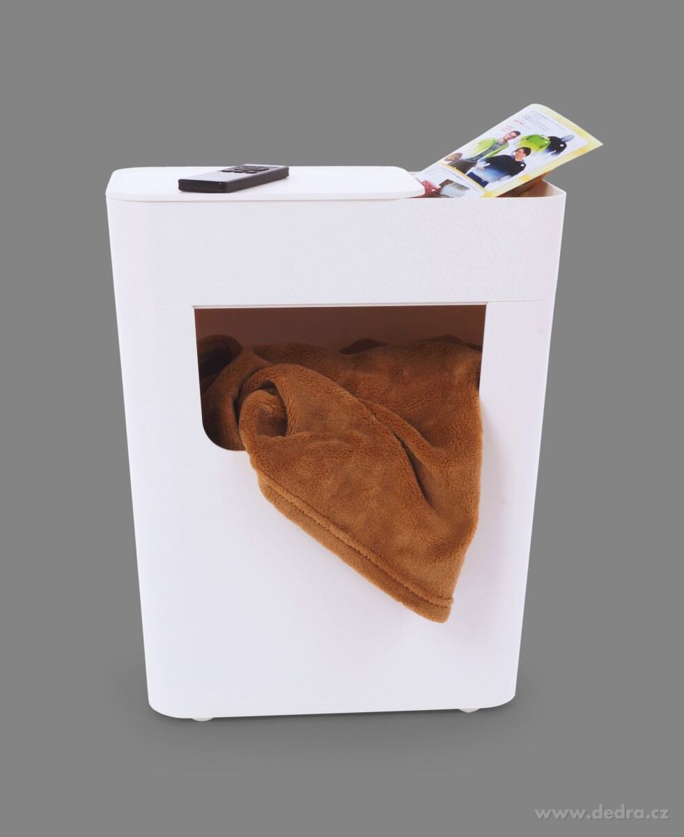 TROLLEY, víceúčelový pojízdný box na kolečkách se stojanem na časopisy, úložný box & stolek ke gauči – náhled 5 | Grand Móda