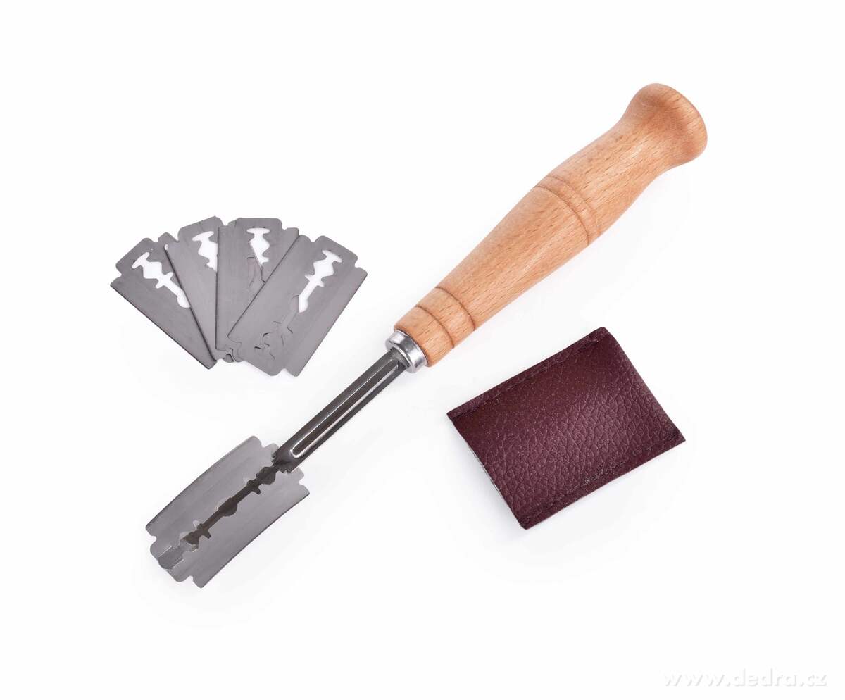 GoEco®, žiletkový nožík na nařezávání těsta na chleby + 5 žiletek