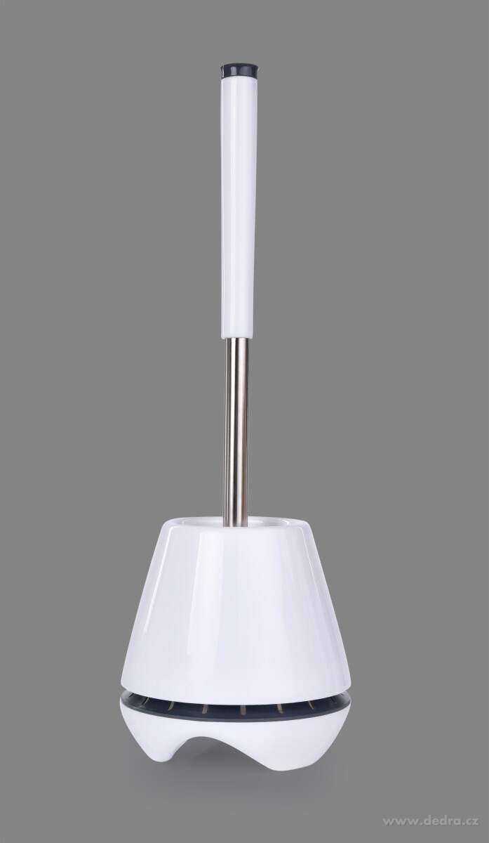 GoEco®, Kulatá silikonová WC štětka s odkapávacím stojanem, 43 cm, Hygienická & odolná – náhled 2 | Grand Móda