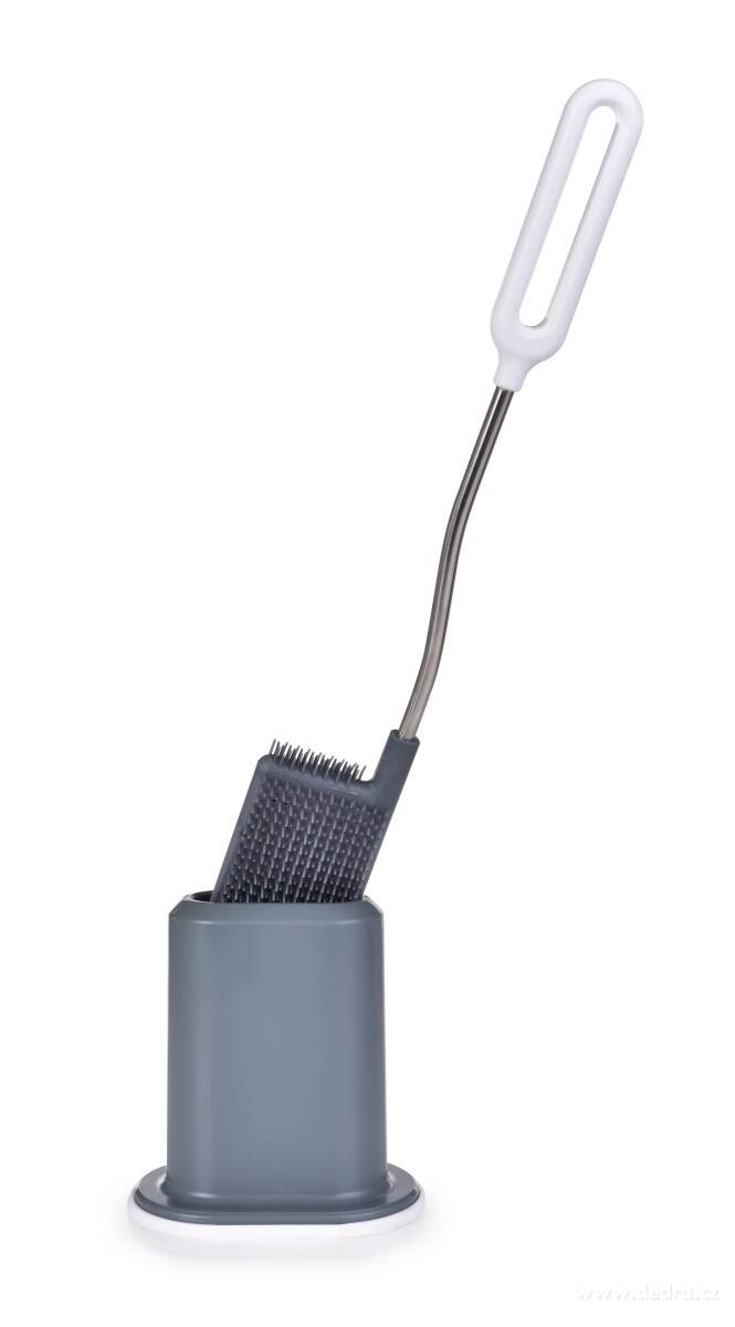 Plochá a pružná "doživotní" WC štětka, snadno omyvatelná, silikon, GoEco® – náhled 6 | Grand Móda