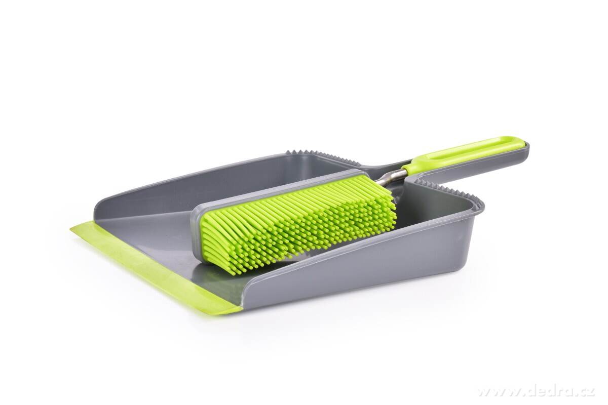 "DOŽIVOTNÍ" lopatka a smetáček, ve vrchní části lopatky hroty pro očištění smetáčku, GoEco® – náhled 2 | Grand Móda