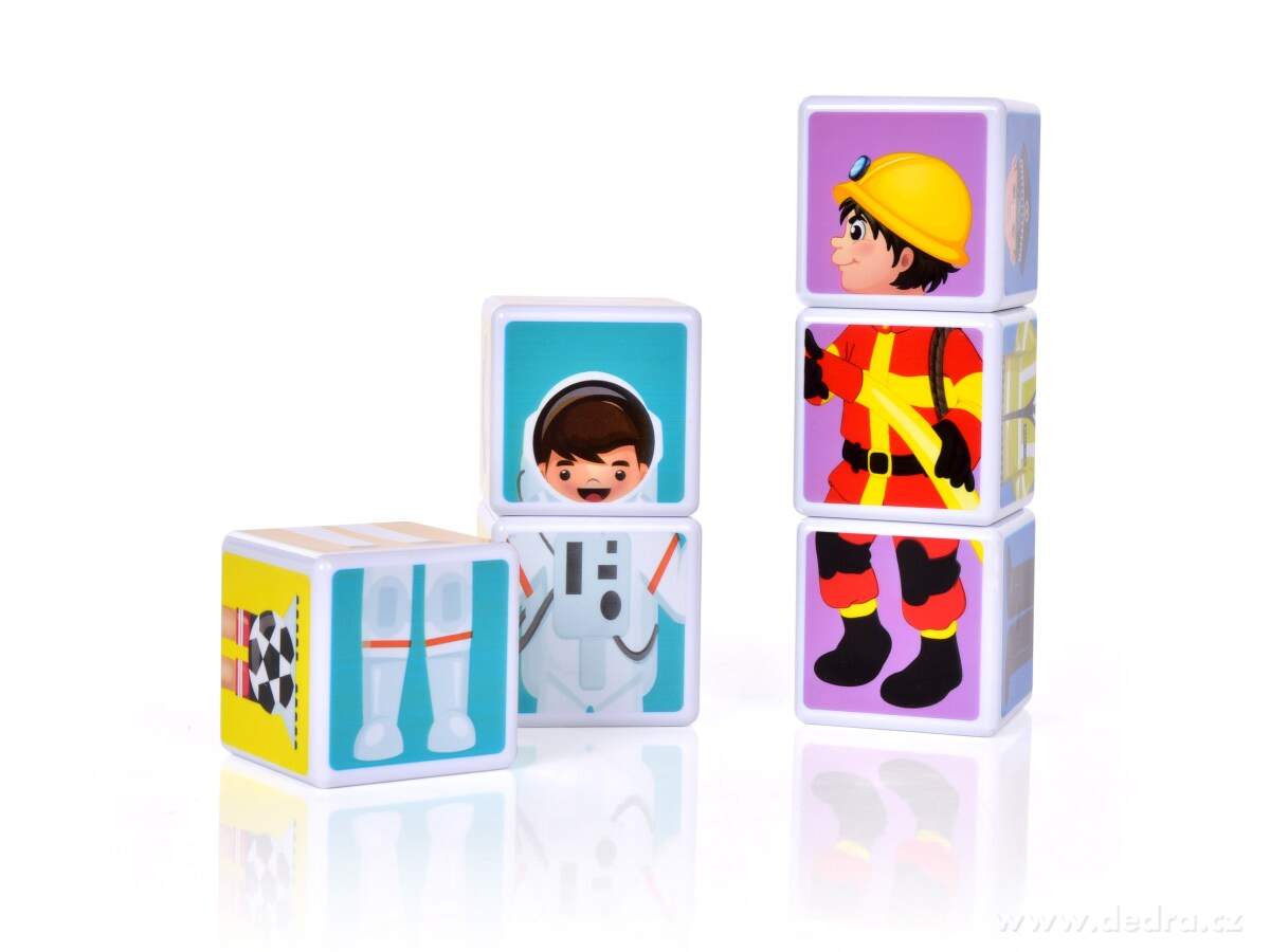6 ks MAGNETICKÉ KOSTKY | Tvořivé hraní ­čîł | Grand Móda