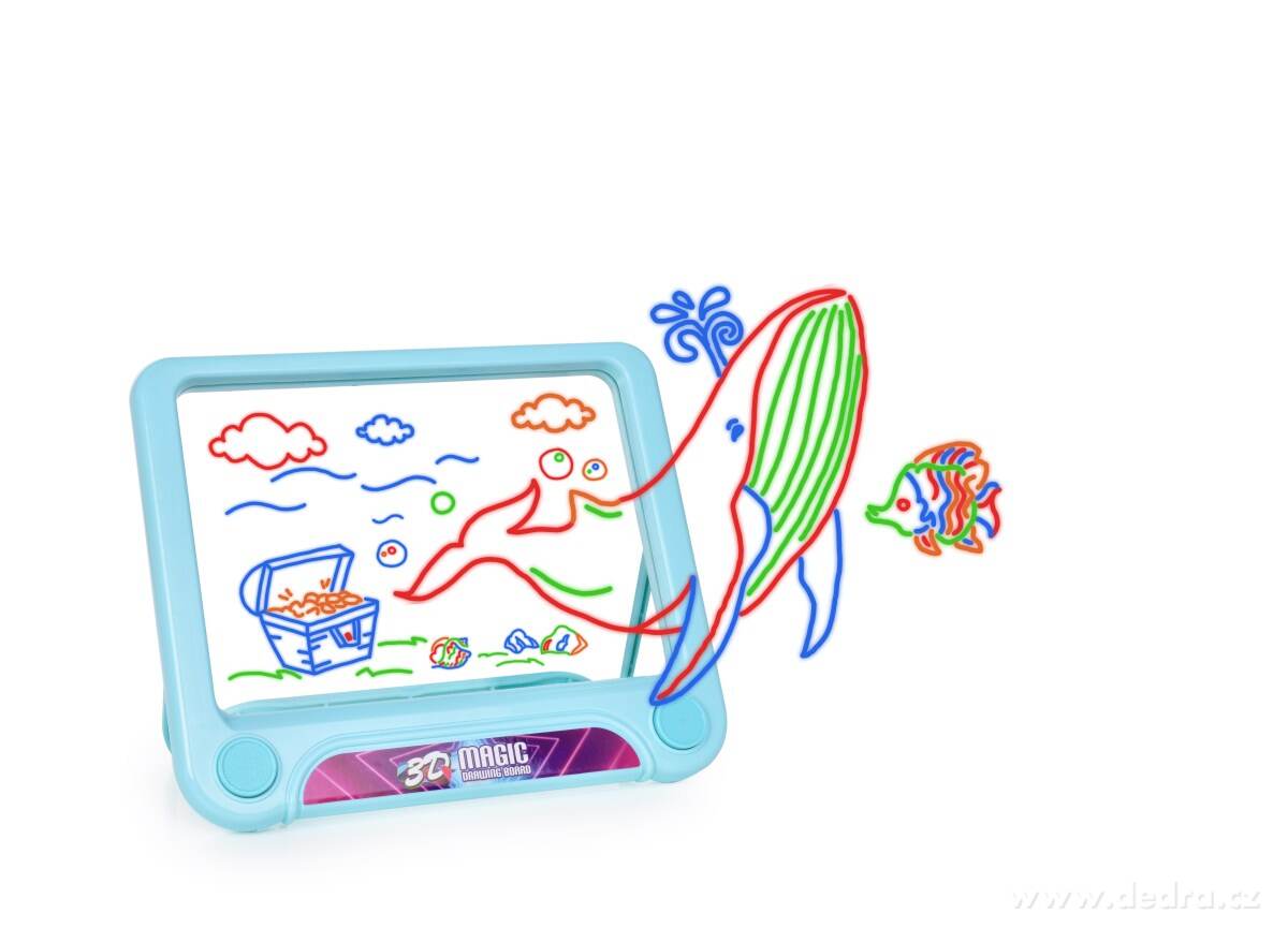 3D KOUZELNÁ KRESLÍCÍ TABULKA s LED osvětlením a 3D brýlemi – náhled 4 | Grand Móda