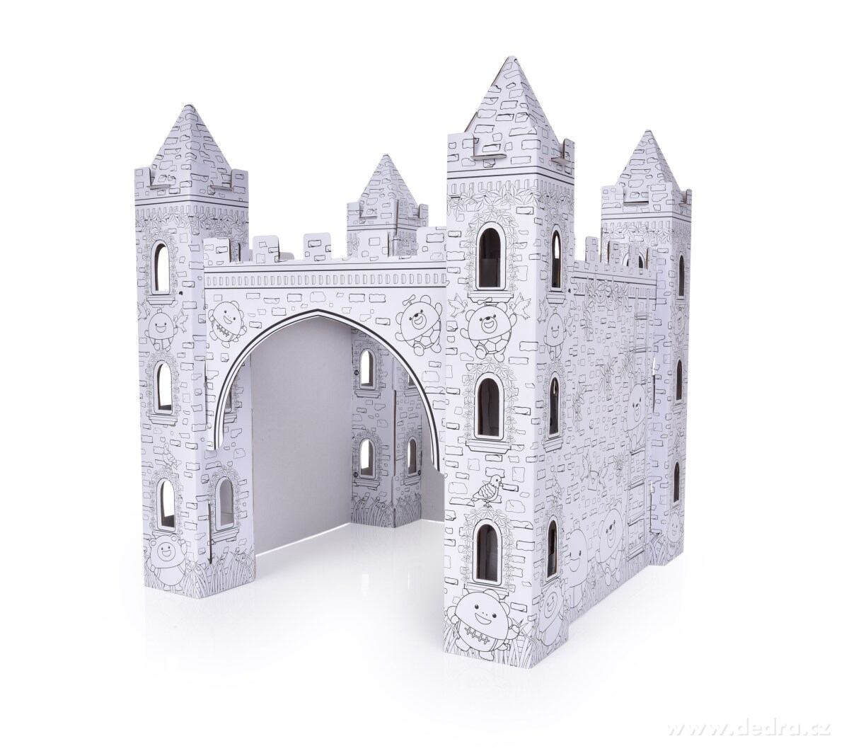 42 cm skládací 3D omalovánka "sestav a vymaluj si sám", HRAD – náhled 2 | Grand Móda