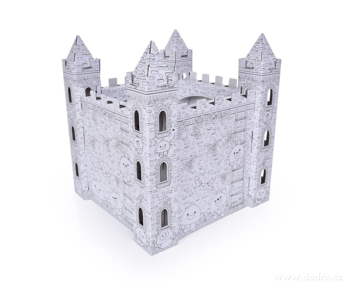 42 cm skládací 3D omalovánka "sestav a vymaluj si sám", HRAD – náhled 4 | Grand Móda