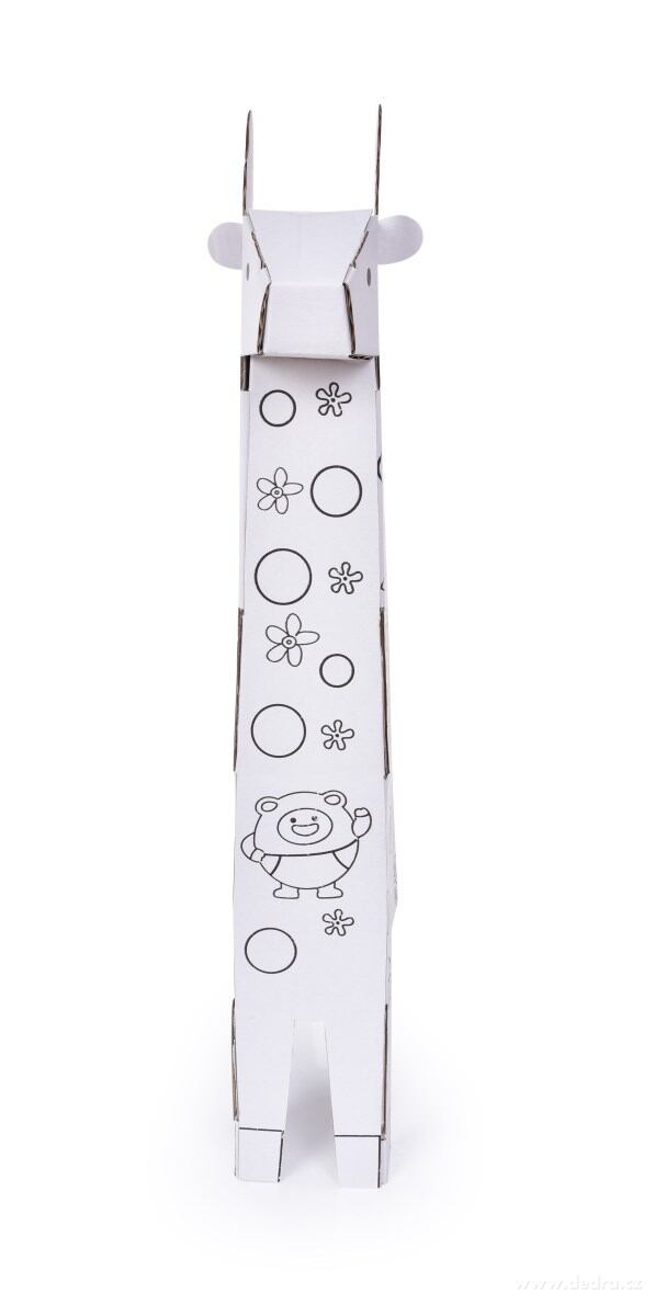 53 cm Skládací 3D omalovánka "sestav a vymaluj si sám", ŽIRAFA, hraje a svítí – náhled 5 | Grand Móda