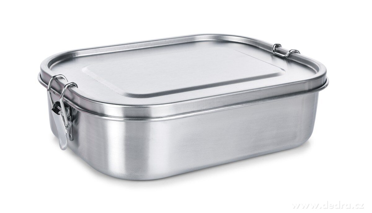 „DOŽIVOTNÍ“ nerezová dóza na potraviny se silikonovým těsněním a přepážkou | GoEco® v kuchyni | Grand Móda