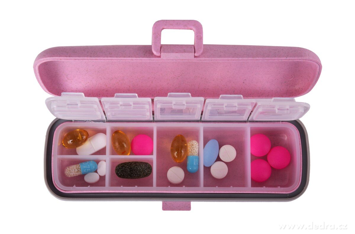 LÉKOVNÍK/VITAMÍNOVNÍK, zásobník na léky a vitamíny, z bambusové vlákniny a obilí – náhled 5 | Grand Móda