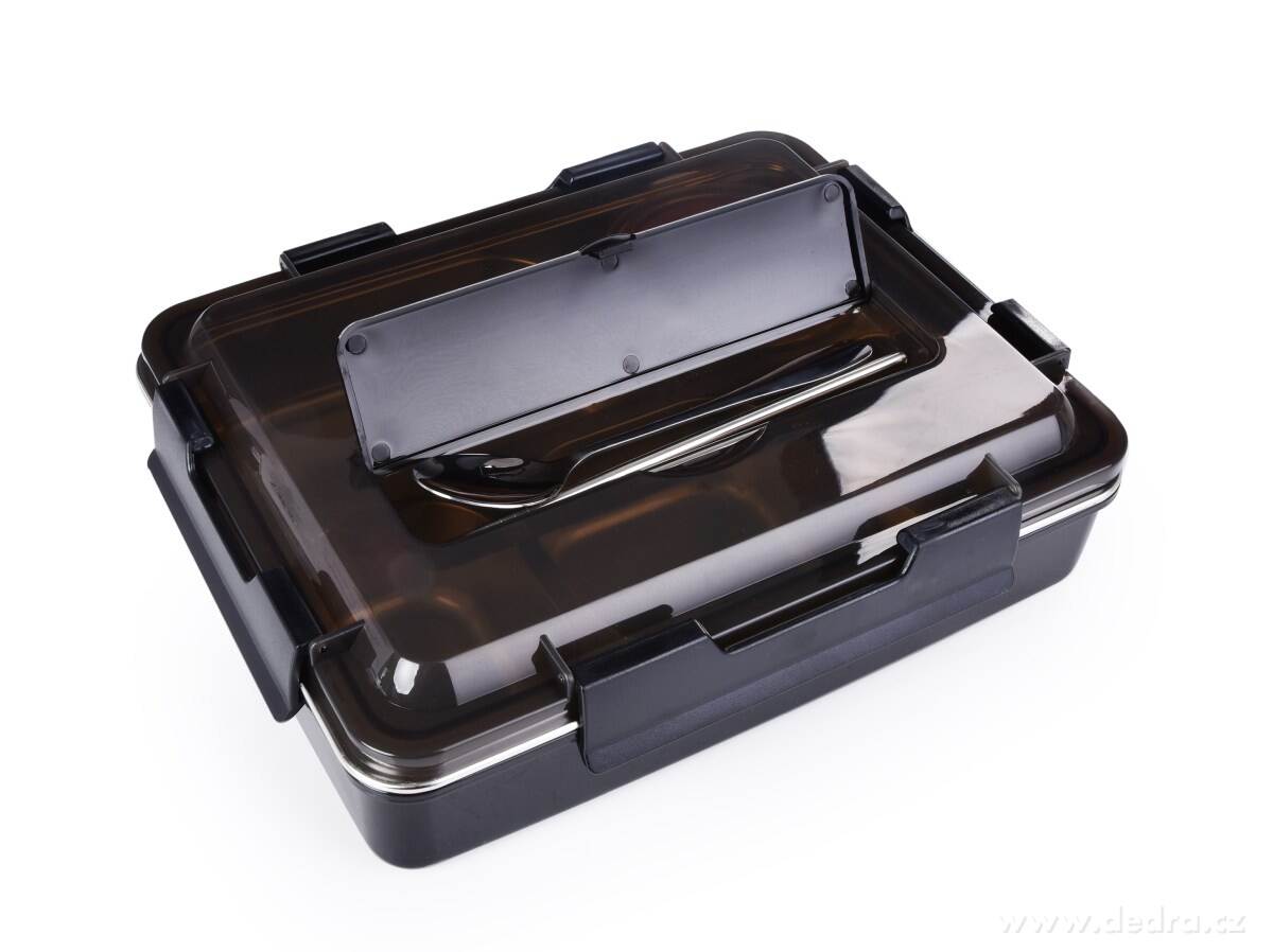 BENTO BOX 5v1, 1 250 ml, nerezový dělený obědový box se silikonovým těsněním – náhled 6 | Grand Móda